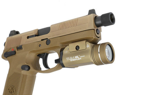 Streamlight TLR 1 HL 800 Lumen pistol light has ambidextrous controls
